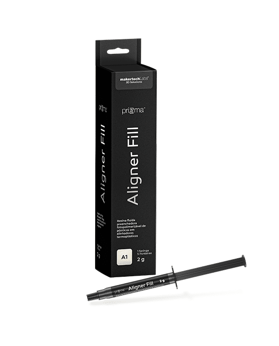 PriZma Aligner Fill:  O preenchedor Ideal para seus alinhadores invisíveis.